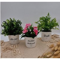 Blumentopf | Mini Geschenk Für Freundin Nachbarn Mit Spruch Danke Sagen Geburtstagsgeschenk von mamicoshop