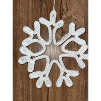 Schneeflocke | Deko Aufhänger Weiß Glitzer von mamiliebtschoenes