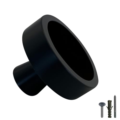 manOman Garderobenhaken Schwarz lackiert inkl. Inlet Vulkan schwarz, Größe M - 49mm, Inlet austausch- & individualisierbar, Metall, inkl. Schrauben für Wand und Möbel manOman Garderobenhaken Schwarz lackiert inkl. Inlet Vulkan schwarz, Größe M - 49mm, Inlet austausch- & individualisierbar, Metall, inkl. Schrauben für Wand und Möbel von manOman