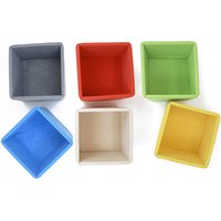 6 Weiches Spielzeug Aufbewahrungkörbe - Priorität Versand Boxes Cube Organisation Bin Moderne Kinderzimmer Dekor Für von maneleDeco