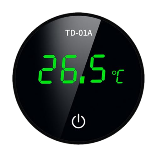 manhegari Aquarium Temperaturüberwachung | Wassertemperaturmesser | Wiederaufladbares Digitalthermometer Mit HD Display Für Aquarien Terrarien Teich Kühlschrank Geschirrspüler von manhegari