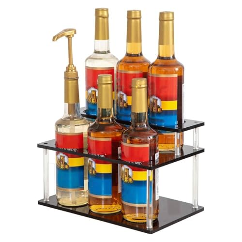 manhegari Coffee Syrup Organizer - StänderAus Acrylglas Für Kaffeesirup Flaschen - 2-Etagen Lagerorganizer Für Flaschen & Flaschen Aufbewahrung manhegari Coffee Syrup Organizer - StänderAus Acrylglas Für Kaffeesirup Flaschen - 2-Etagen Lagerorganizer Für Flaschen & Flaschen Aufbewahrung von manhegari
