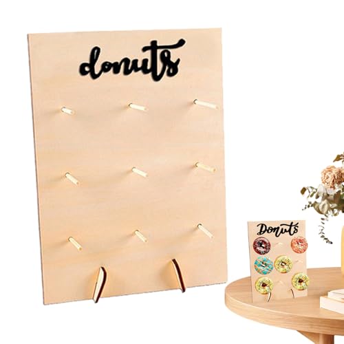 manhegari Donut Halter Ständer Party,9-Fach Halterung aus Holz,Dekorative Donut Auslage für Gebäck Esstisch Café Catering Buffet - Hochzeit Buffet Tafel manhegari Donut Halter Ständer Party,9-Fach Halterung aus Holz,Dekorative Donut Auslage für Gebäck Esstisch Café Catering Buffet - Hochzeit Buffet Tafel von manhegari