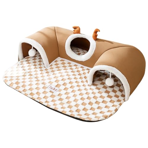 manhegari Katzen Tunnel Bett,Tunnel - Warmes Zelt Spielzeug Für e Katze Hund Draußen Outdoor Wand- Und Eckbereich von manhegari