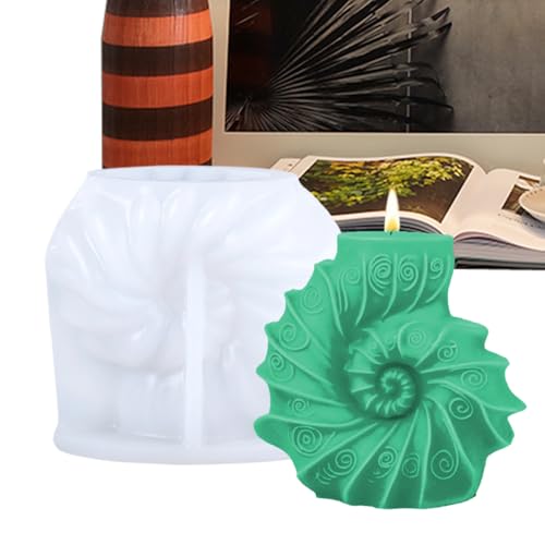 manhegari Silikon Kerzenformen | Wiederverwendbare Silikon 3D Formen | Leicht Entnehmbare Halbdurchsichtige Hitzebeständige Muschelform Für Süßigkeiten & Schokoladendekoration manhegari Silikon Kerzenformen | Wiederverwendbare Silikon 3D Formen | Leicht Entnehmbare Halbdurchsichtige Hitzebeständige Muschelform Für Süßigkeiten & Schokoladendekoration von manhegari