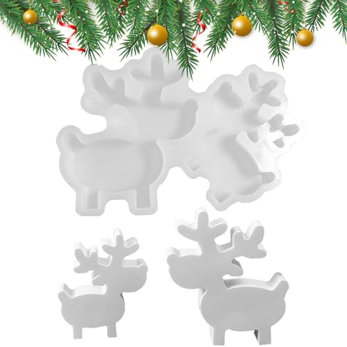 manhegari Weihnachts Elch Silikonform | Weihnachts Elch Gipsform | Silikon Handwerk Form für Feiertag DIY Projekte Heimdekoration Gips Ornament Seife Kerzenherstellung Epoxidharz Gießen manhegari Weihnachts Elch Silikonform | Weihnachts Elch Gipsform | Silikon Handwerk Form für Feiertag DIY Projekte Heimdekoration Gips Ornament Seife Kerzenherstellung Epoxidharz Gießen von manhegari