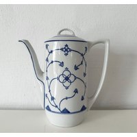 Jäger Eisenberg Kaffeekanne 1 Liter Indisch Blau Strohblume von manni201