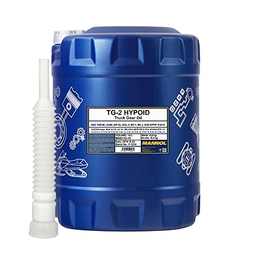10 Liter, MANNOL 8112 TG-2 Hypoid 75W-90 Traktor Getriebeöl + Schlauch (5,35€/L) von MANNOL