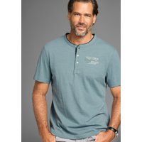 Mans World Henleyshirt mit Stehkragen-Optik und funktionaler Knopfleiste Mans World Henleyshirt mit Stehkragen-Optik und funktionaler Knopfleiste von mans world