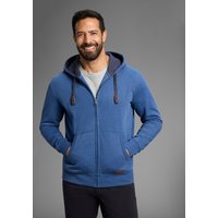 Mans World Kapuzensweatjacke mit kontrastfarbigem Innenfutter von mans world