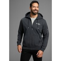 Mans World Kapuzensweatjacke Langarm, mit Print, mit Kapuze, Tasche am Ärmel von mans world