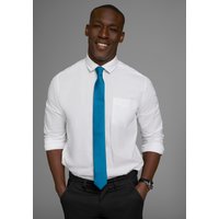 Mans World Krawatte in klassischen Farben & Slim-Breite - neue Farben bordeaux & petrol von mans world