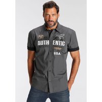 Mans World Kurzarmhemd mit Brustprint Mans World Kurzarmhemd mit Brustprint von mans world