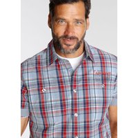 Mans World Kurzarmhemd mit kleinem Brustprint von mans world