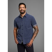 Mans World Kurzarmhemd modern gestreift von mans world