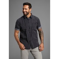 Mans World Kurzarmhemd modern gestreift von mans world