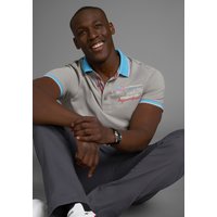 Mans World Poloshirt Kurzarm, lässige Passform, bedruckt, Polokragen von mans world