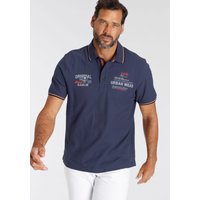 Mans World Poloshirt Kurzarm, mit coolem Print, Polokragen, aus Piqué-Stoff von mans world
