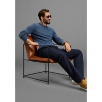 Mans World Rundhalspullover "Neue Kollektion Zeitlos & vielseitiger Basic Style" melierte Optik,weicher Griff, Perfekt für die kältere Jahreszeit von mans world