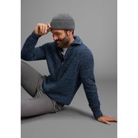 Mans World Strickjacke "Neue Kollektion Mit Stehkragen & Reißverschluss" melierte Optik,weicher Griff, Perfekt für die kältere Jahreszeit von mans world