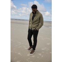 Mans World Strickjacke "Neue Kollektion Highlight mit Knöpfen& Taschen" mit Stehkragen,weicher Griff, Perfekt für die kältere Jahreszeit von mans world