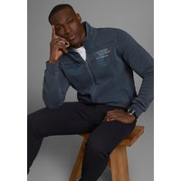 Mans World Sweatjacke, mit Print und Stickerei von mans world