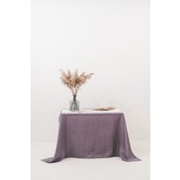 Leinen Tischdecke, Lila Haus, Breite 56" X Benutzerdefinierte Länge, Gewaschene Tischleinen Leinen Tischdecke, Lila Haus, Breite 56" X Benutzerdefinierte Länge, Gewaschene Tischleinen von mantaikotai