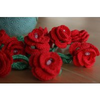 Lichterkette Rosen Gehäkelt von manufaktur1965