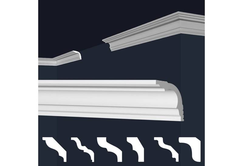 marbet design Stuckleiste E-42, Musterstück (20cm), XPS Styropor weiß - Deckenleisten Stuck Decken Styroporleisten E-Leisten - (Musterstück E-42) von marbet design