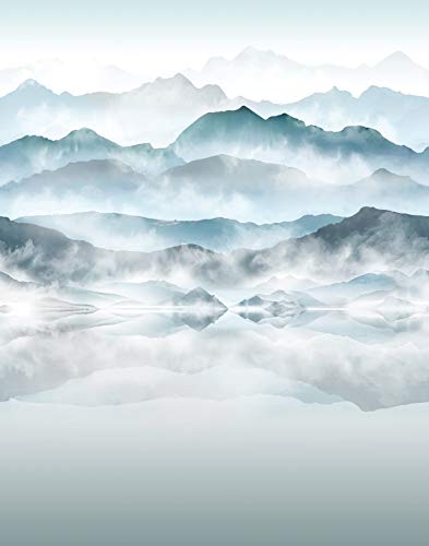 Fototapete Blau, Weiß - Vlies, Berge, Wasser, Himmel, Nebel - Natur XXL Vliestapete Made in Germany - Neu - 2,70m x 2,12m - 47224 von marburg