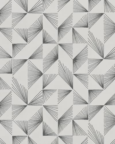 marburg Tapete Greige Silver Vliestapete Luce Grafisch für Schlafzimmer Wohnzimmer oder Küche Formen Sträucher Muster 10,05m x 0,53m Neu von marburg