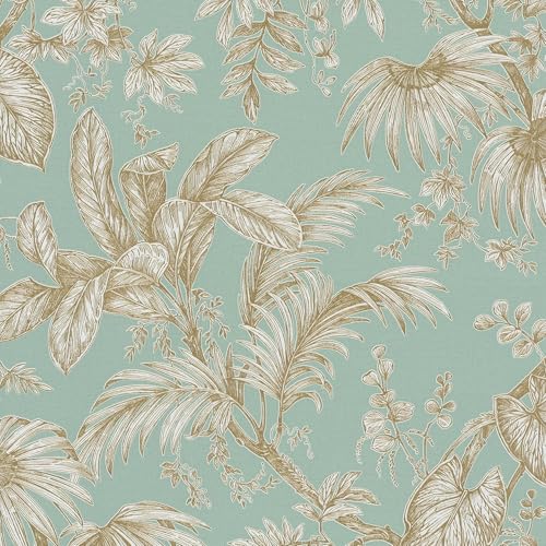 marburg Tapete Grün Gold Floral Modern, Natur für Schlafzimmer oder Wohnzimmer Made in Germany 10,05 x 0,53m marburg Tapete Grün Gold Floral Modern, Natur für Schlafzimmer oder Wohnzimmer Made in Germany 10,05 x 0,53m von marburg