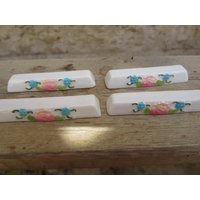 4 Blumen Keramik Messerbänke Küche Und Esszimmer Home Decor Collectibles von marcher88