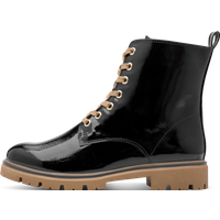 MARCO TOZZI Schnürboots, Blockabsatz, Schnürstiefelette in glänzender Optik MARCO TOZZI Schnürboots, Blockabsatz, Schnürstiefelette in glänzender Optik von marco tozzi