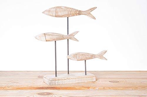 mare-me Deko Fischschwarm Holz von mare-me