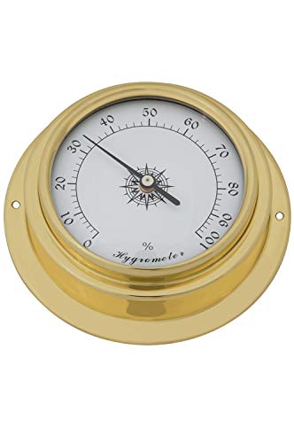 mare-me Hygrometer analog Messing von mare-me