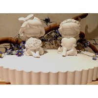 Silikonform Engel Mit Herz Und Blumen Dekoration Geschenk Mitbringsel von mariasdekozauber