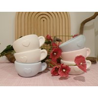 Silikonform Tasse Mit Herz-Motiv Ganzjährige Dekoration von mariasdekozauber