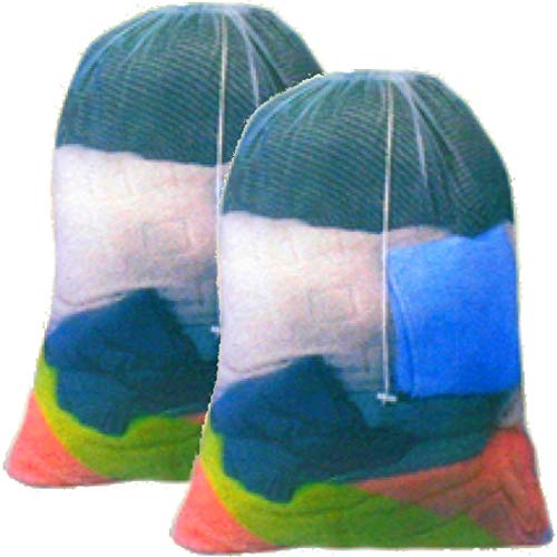 marion10020 2er-Set Wäschenetz XXL Wäschesack Kleidersack Wäschebeutel Wäschesäcke 60 x 90 cm mit Zugband von marion10020