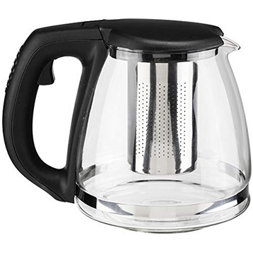 marion10020 Teekanne Tee-Kanne Tea Pot, Glas, Zeitloses Design, mit Filtereinsatz aus Edelstahl, 1,2 Liter von marion10020