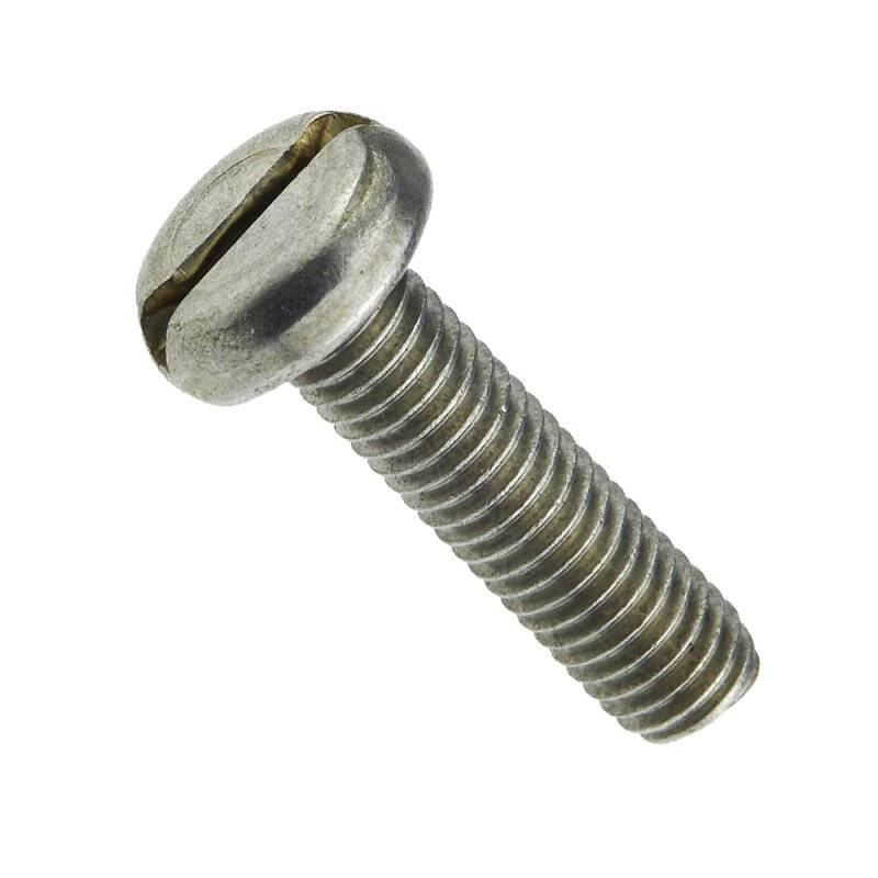 Flachkopfschraube mit Schlitz DIN 85 Edelstahl A4 M 2 x 5 - 1000 Stück von Nineka Handels GmbH
