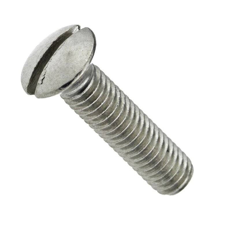 Linsensenkschraube mit Schlitz DIN 964 Edelstahl A4 M 5 x 60 - 100 Stück von Nineka Handels GmbH