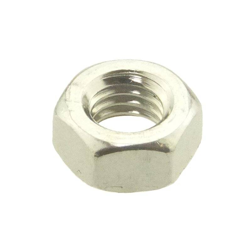 Sechskantmutter DIN 934 Messing galvanisch verchromt M 6 - 100 Stück von Nineka Handels GmbH