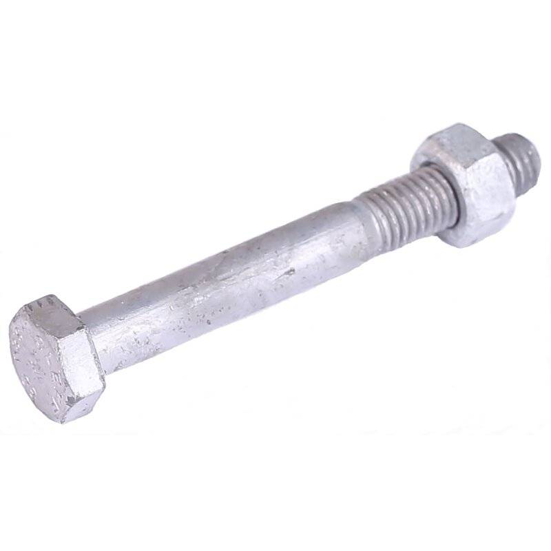 Sechskantschraube ISO 4014 8.8 U Mu SB nach EN 15048 Stahl feuerverzinkt M 30 x 180 - 1 Stk von Nineka Handels GmbH