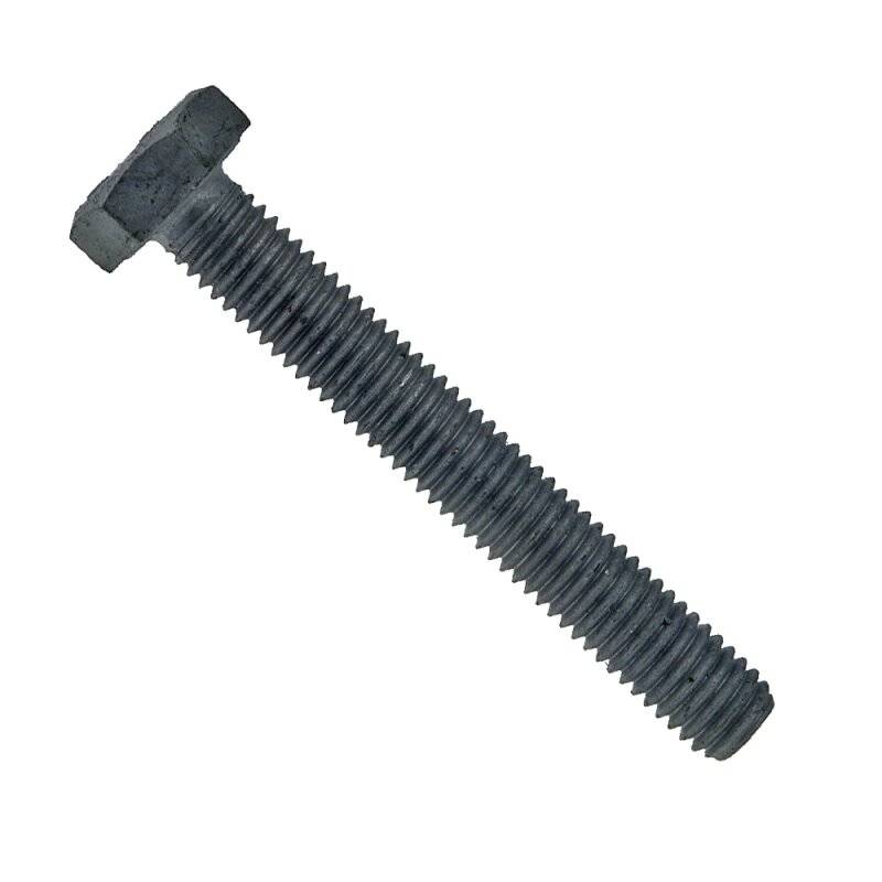 Sechskantschrauben Vollgewinde ISO 4017 5.6 mit Mutter Stahl feuerverz. AD W7 M 12 x 45 - 100 Stk von Nineka Handels GmbH