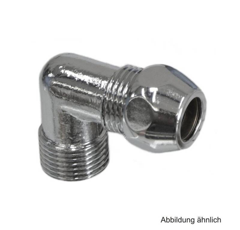 OEG GmbH Ablaufgarnitur Winkel-Quetschverschraubung einseitig QV 1/2 AG x 12 mm QV, verchromt von OEG GmbH