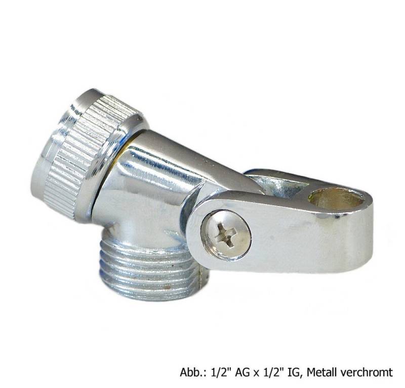 OEG GmbH Brausegarnitur Gelenkstück Metall-verchromt 1/2" AG x 1/2" IG von OEG GmbH