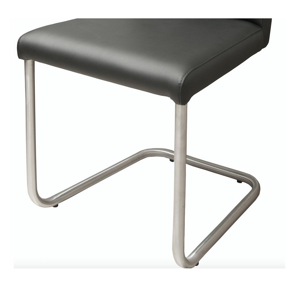 markenlose Esszimmerstuhl Schwingstuhl Küchenstuhl Stuhl Kunstleder schwarz von markenlose