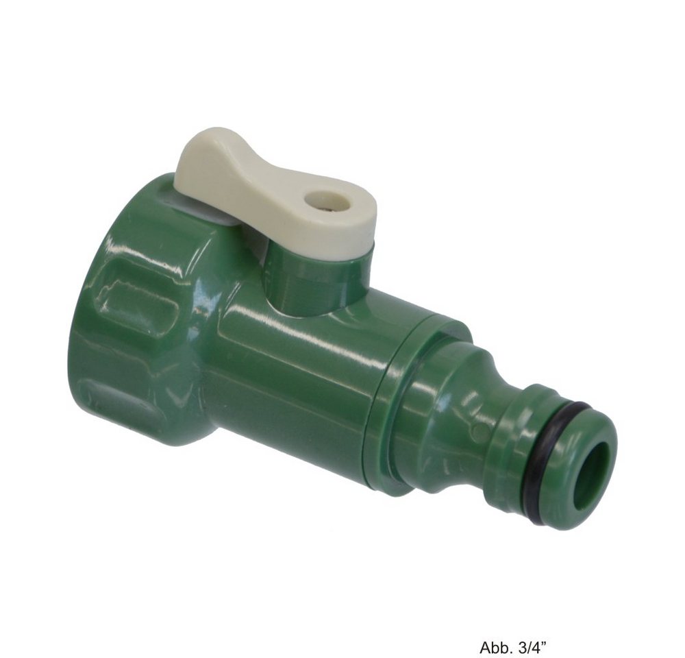 Gartenschlauch PVC-U Hydro-Fit Absperrhahn, Klickstecker x IG, Jade Grün von OTTO