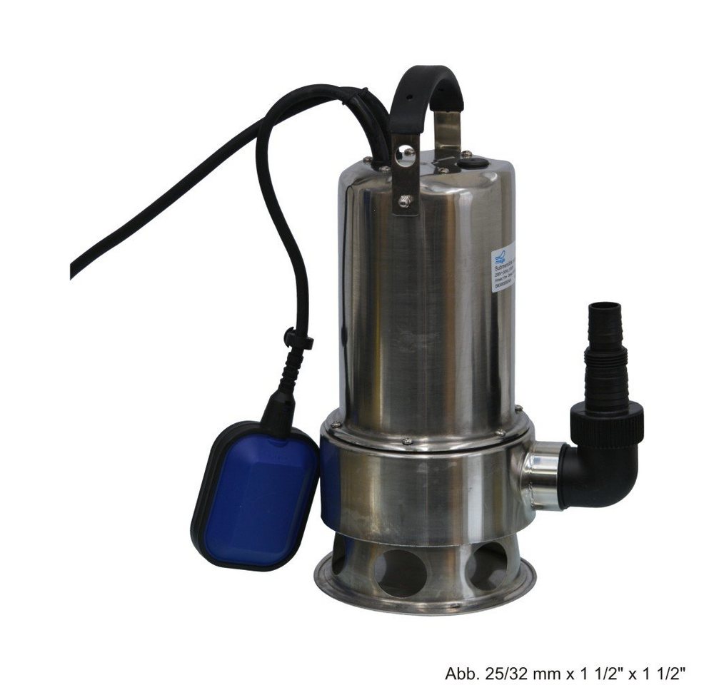 Gartenpumpe Tauchpumpe Edelstahl 25/32x1 1/2"x1 1/2"IG x Schlauchtülle 230V mit Sc von OTTO